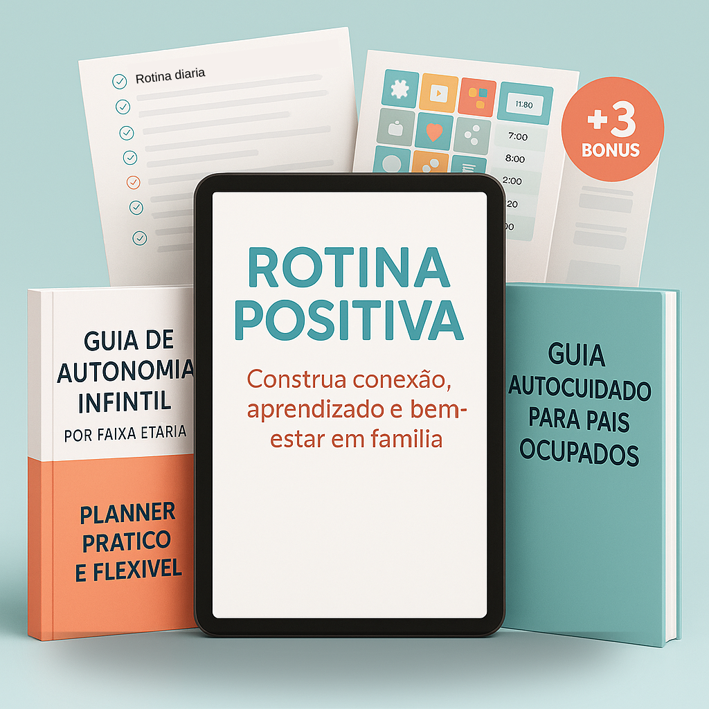 Rotina Positiva - Mockup dos Produtos
